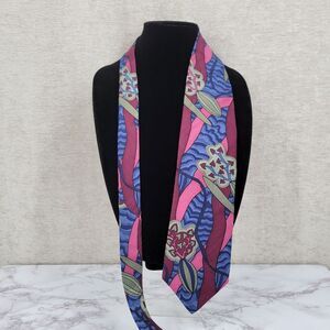 Desert Designs Pink and Blue Vintage Abstract Tie Men's Necktie